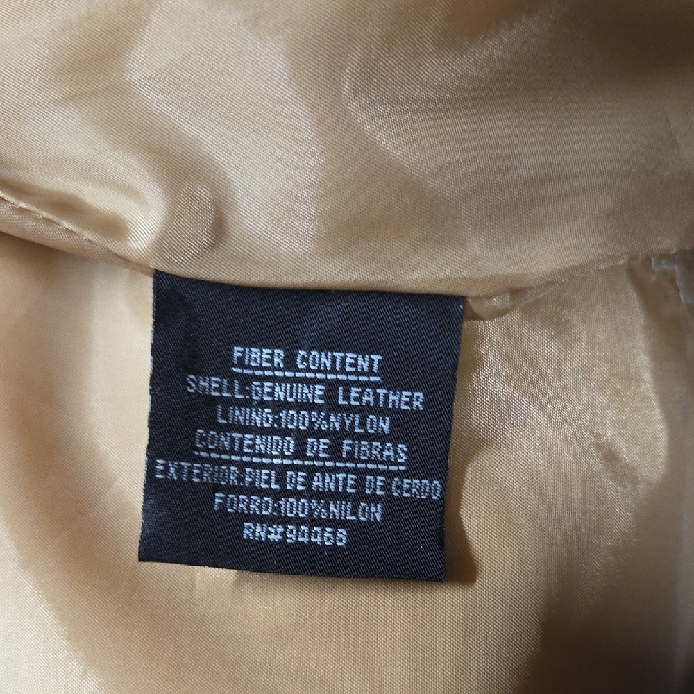 Esprit Beige Nylon Lined Jacket Upcycled Custom Horse theme. - Picture 4 of 6